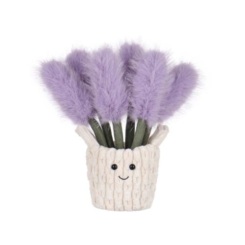 Apricot Lamb Potted Lavender Plush Toy for Kids 10 Inches