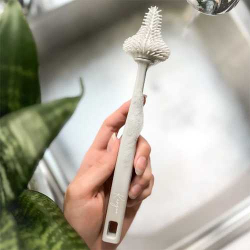 Brosse de nettoyage en silicone pour pochettes/biberons - Kangoo & Cie – CLÉMENT