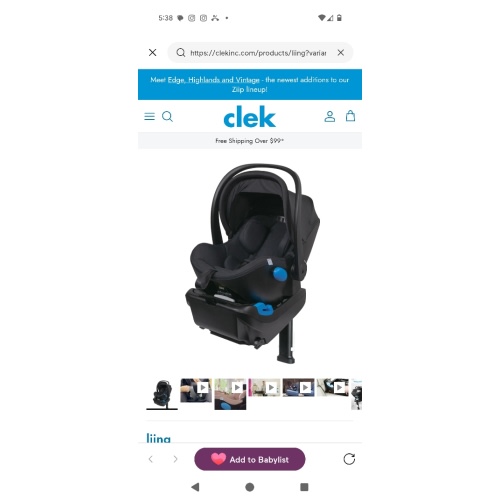 Clek Liing Infant Car Seat | Rigid-LATCH | Top Safety Rating | – ShopClek US