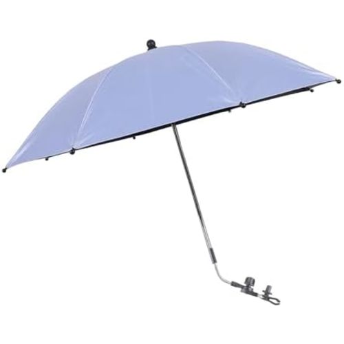 Baby Pram Umbrella with Adjustable Universal Clamp,Children Buggy Sun-Proof Parasol with Clip On UPF 50+ Great for Pushchair,Strollers