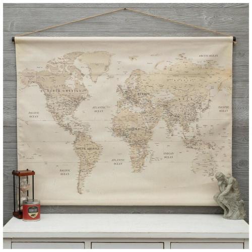 Vintage Map Tapestry Wall Decor