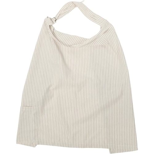 My Brest Friend Linen Blend Nursing Cover for Breastfeeding Privacy, Breathable Breastfeeding Cover up with Rigid Arch at Neckline for Women, Nursing Apron with Adjustable Neck Strap