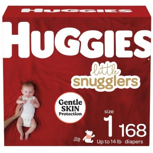 Huggies Little Snugglers Baby Diapers – (Select Size and Count)