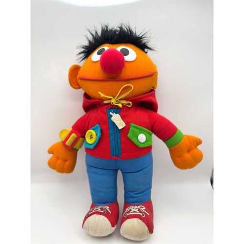 Vintage Playskool Dress Me Up Ernie Plush Sesame Street 1990