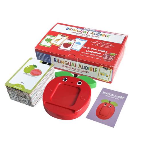 Battery operated Bilingual English and Spanish Flash cards. Batteries Included
