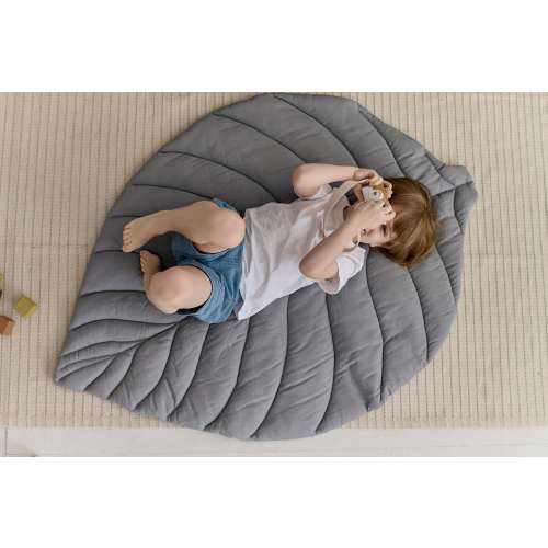 Leaf Play Mat for Baby | Organic Linen Baby Floor Mat | Leaf Tummy Time Mat | Boho Nursery Decor | Newborn Gift Idea