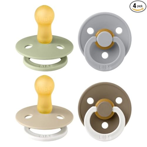 BIBS Colour Soother 4-Pack | Vanilla Glow Mix