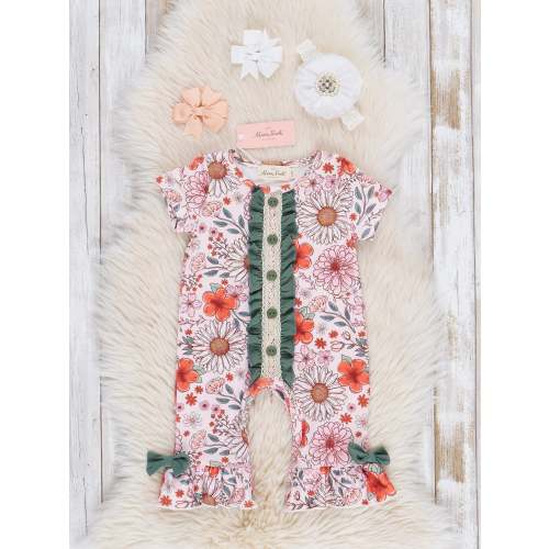 Poppy Meadow Ruffle Romper