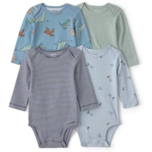 Carter's Baby Boys' 4-pack Long Sleeve Bodysuits
