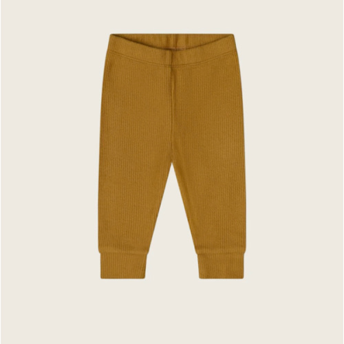 Brown Ribbed Leggings | Organic Zoo