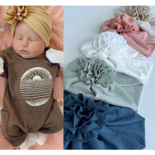 Baby turban hat, Baby flower turban, Baby girl hat, Newborn baby, Baby Headband, Baby Accessory, Baby shower gift, Baby gift