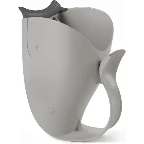 Skip Hop Baby Bath Rinse Cup, Moby Tear-free Waterfall Rinser, Grey
