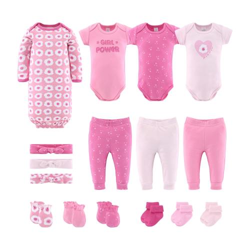 The Peanutshell Pretty Pink Baby Girls Knit 16-pc. Baby Clothing Set, Color: Pink - JCPenney