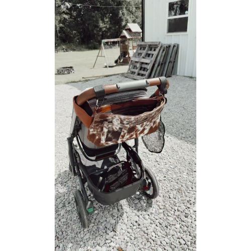 Cowhide Stroller Bag 🤎✨