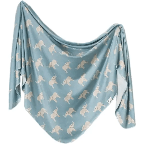 Copper Pearl Large Premium Knit Baby Swaddle Receiving Blanket Peanut