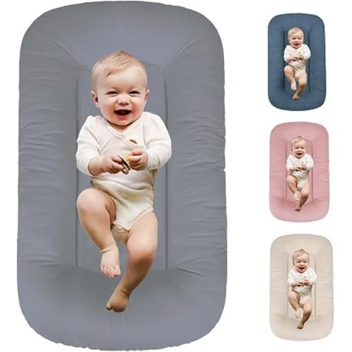 Baby Lounger 0-24 Months Bionic Design Infant Nest(Dark Gray)