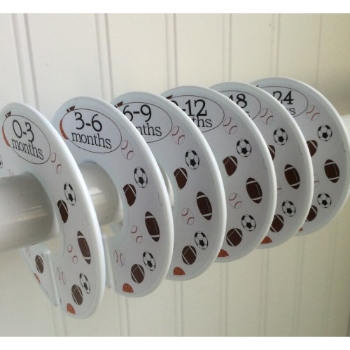 Baby Closet Dividers Clothes Dividers Organizers Baby Shower Gift Sports Theme Nursery