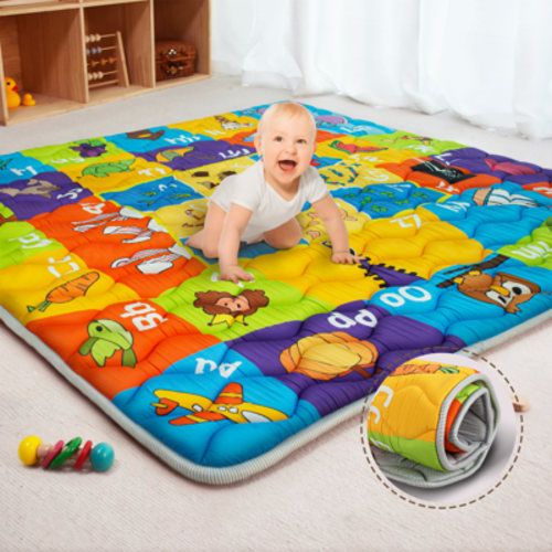 Beavtaens Baby Play Mat for Floor, Foam 50"x50" Playpen Mat, Thickened & Non-Slip, for Ages 0-4