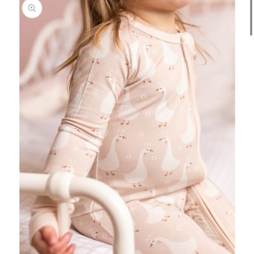 Silly Goose on the Loose Bamboo Zippy Romper | Little Joy Co.