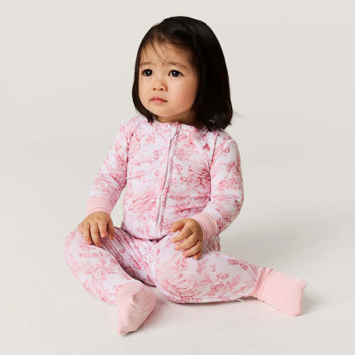 Floral White Baby Convertible Sleeper | Antoinette