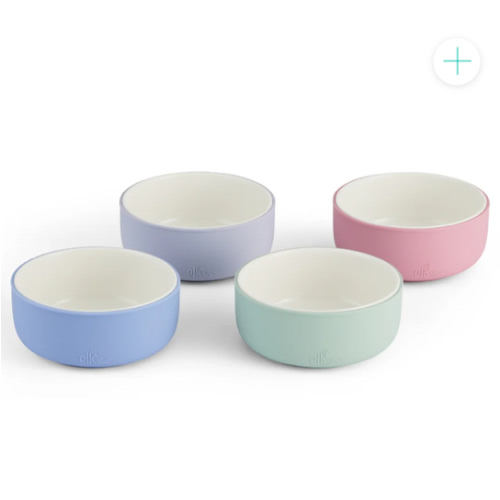 Porcelain Bowl with Silicone Sleeves