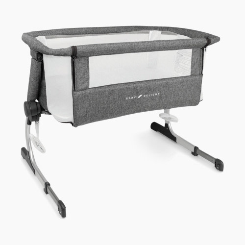 Baby Delight Beside Me Dreamer Bassinet & Bedside Sleeper - Charcoal Tweed