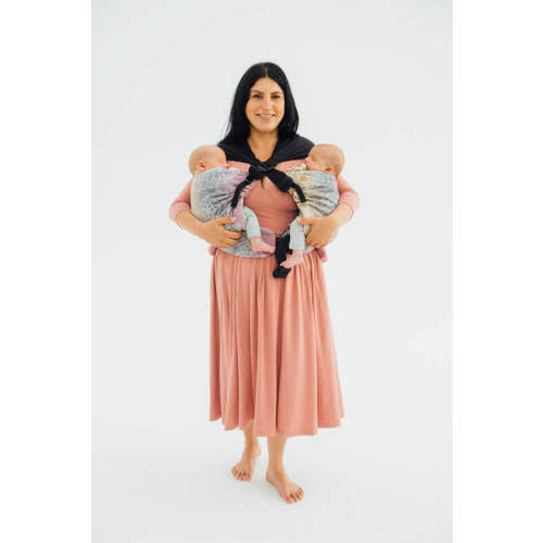 LennyTwin Carrier, Standard Size, jacquard weave 100% cotton - WILD WINE - VINEYARD
