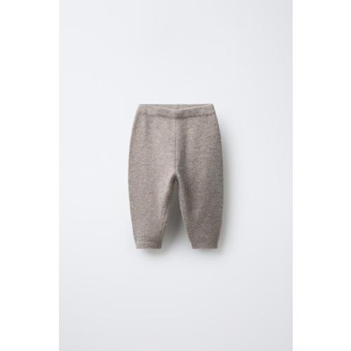 KNIT JOGGING PANTS - Light beige | ZARA United States, 3-6M