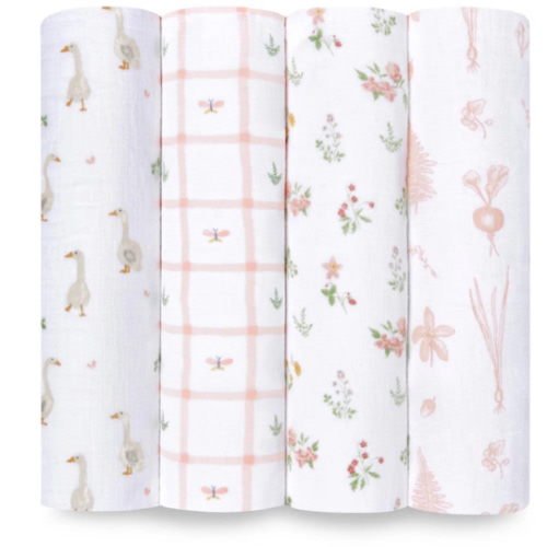 Country Floral Cotton Muslin Swaddle 4 Pack | aden + anais