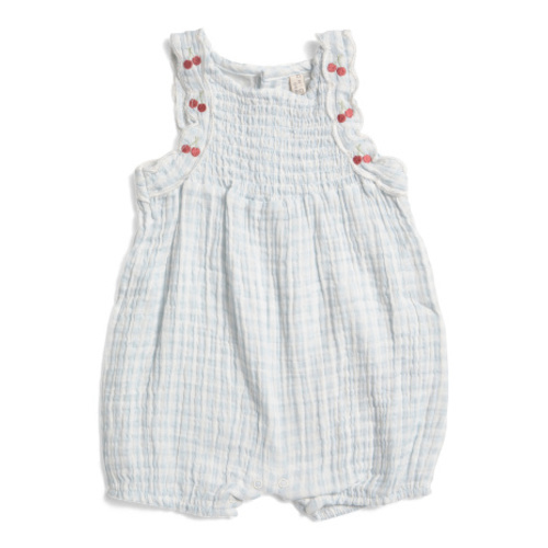 Newborn Girls Cherry Smocked Bubble Romper | Baby Girls (0-24m) | Marshalls