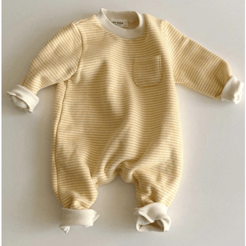 Striped Round Neck Onesie – Teeny Mini Me