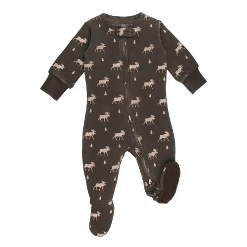 Bark Moose | Organic Cozy Zipper Footie – L'ovedbaby