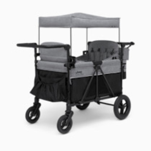 Delta Children Jeep Wrangler Deluxe 4 Seater Stroller Wagon - Grey