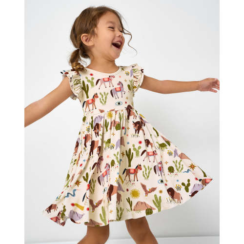 Wild Frontier Flutter Twirl Dress | Little Sleepies