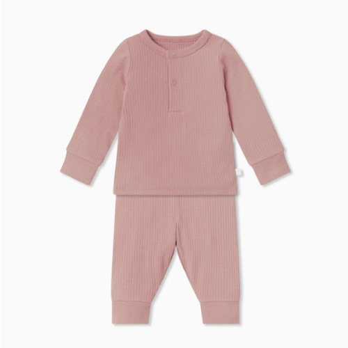 Ribbed Pajama Set Ribbed Navy / 0 - 3 M