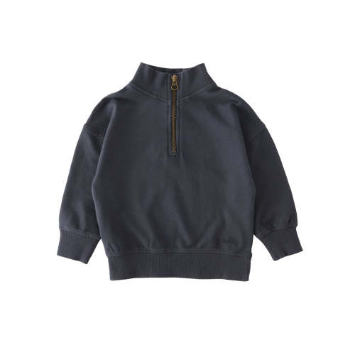 French Terry 1/4 Zip Sweatshirt - Ink Blue (2T)