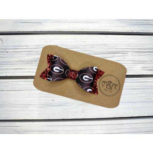Georgia Football Hair bow
