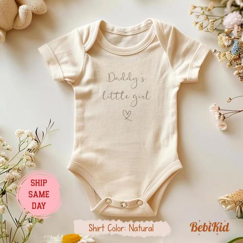 Daddy's Little Girl Bodysuit: Soft Cotton Newborn Bodysuit