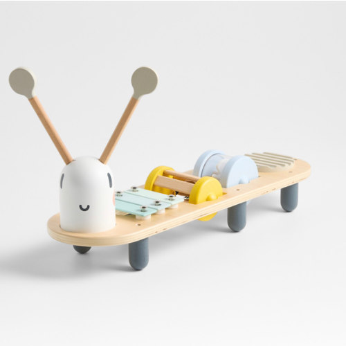 Janod Sweet Cocoon Wooden Caterpillar Kids Music Stand