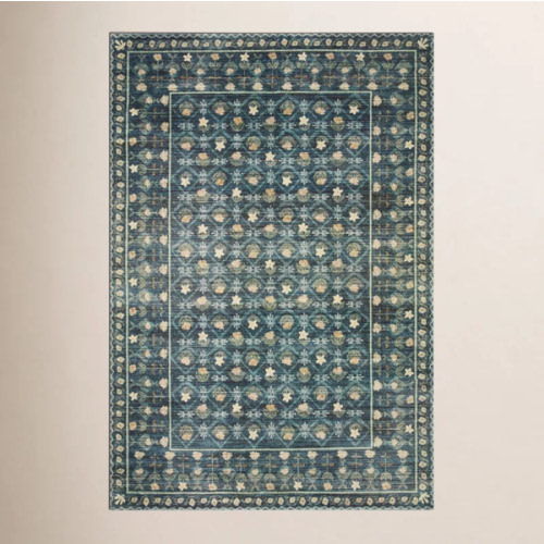 Rug $132 - Rifle Paper Co. x Loloi Eden EDE-03 Lattice Indigo Rug feat. CloudPile