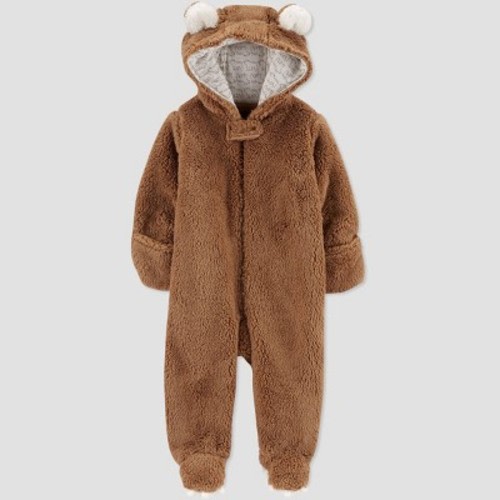 Baby Sherpa Overcoat Jacket - Just One You® made by carter's Khaki Newborn