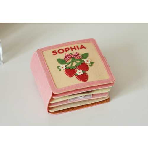 Personalized Christmas gift for baby, Handmade felt quiet book, Customized soft Montessori-inspired toy, First birthday present, Busy book