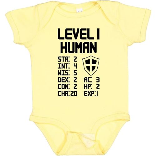 inktastic Level 1 Human Baby Bodysuit