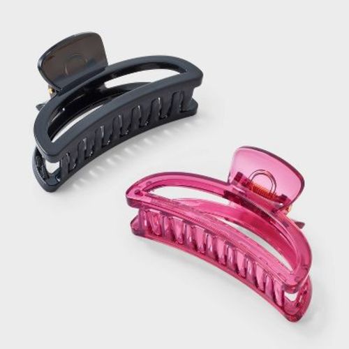 Half Moon Claw Clip Set 2ct - Universal Thread™ Multi