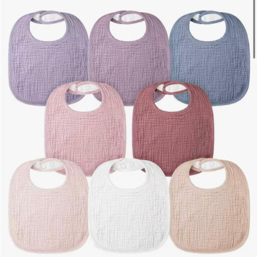 Bavoirs en mousseline pour bébé 100% coton Bavoirs-bandana pour bébé unisexes pour filles, garçons et tout-petits pour la bave et la poussée dentaire