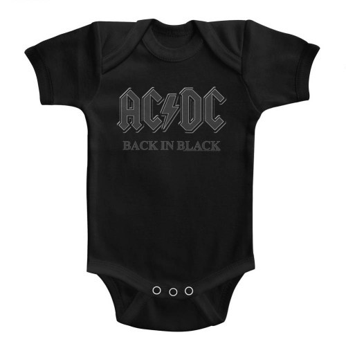 AC/DC Back In Black-Black Baby Onesie T-Shirt