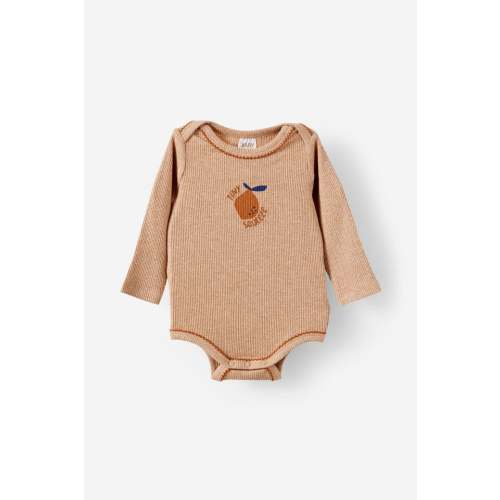 Organic Pointelle Long Sleeve Onesie