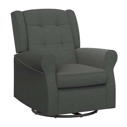 Eden Nursery Tufted Wingback Gliding Chair - Gray