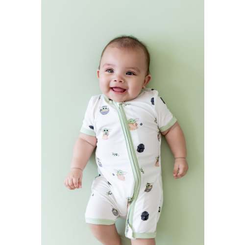 Zipper Shortall Romper in Grogu™
