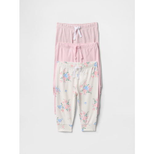 (6 months) Baby First Favorites Organic Cotton Pull-On Pants (3-Pack)